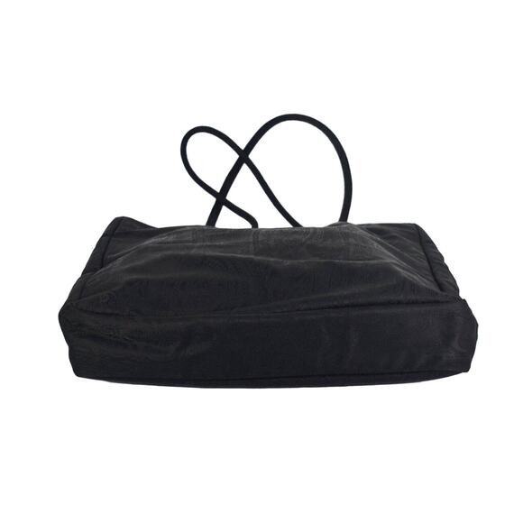 B0 Auth ETRO Black Jacquard Paisley Inside Zippered Pocket Shoulder Handbag Bag - Picture 4 of 9